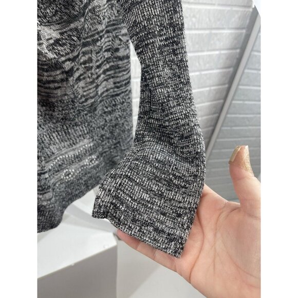 Anthropologie Sparrow Cardigan Medium Open Knit Boho Bonfire Linen - Picture 5 of 10